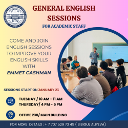 English sessions for academic staff
